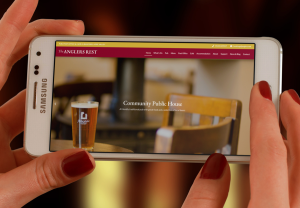 Anglers Rest pub website design Peak District