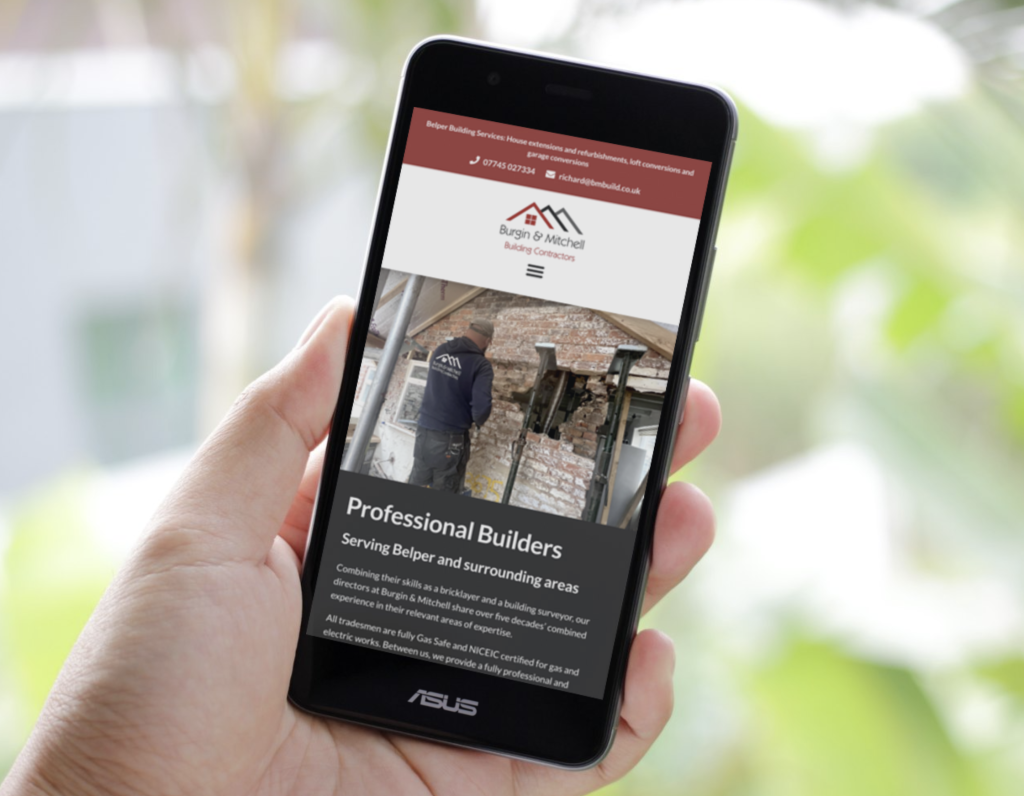 Builder belper website design