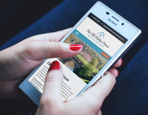 rowsley peak district bed and breakfast website design