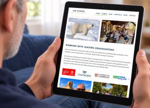website design for authors and writers